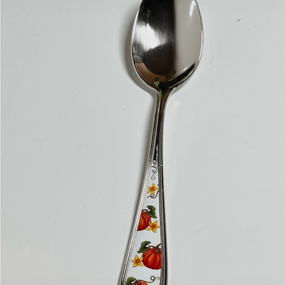 Temptations HARVEST Pumpkin Design Silverware Set NWT Flatware Set - Picture 3 of 5